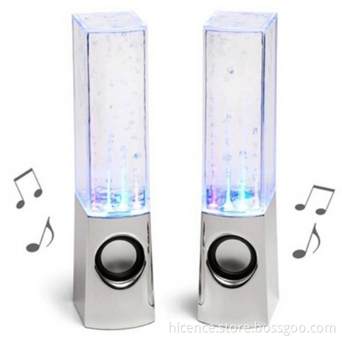 White LED Water Show Dancing Fountain Mini Bluetooth Speakers